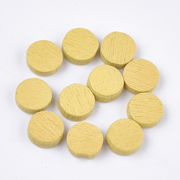PandaHall Painted Poplar Wood Cabochons, Flat Round, Gold, 7x2mm Wood Flat Round Gold
PandaHall Painted Poplar Wood Cabochons, Flat Round, Gold, 7x2mm Wood Flat Round Gold