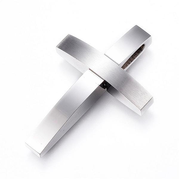 PandaHall 304 Stainless Steel Pendants, Cross, Stainless Steel Color, 40x26.7x7mm, Hole: 9x3.5mm 304 Stainless Steel Cross
PandaHall 304 Stainless Steel Pendants, Cross, Stainless Steel Color, 40x26.7x7mm, Hole: 9x3.5mm 304 Stainless Steel Cross