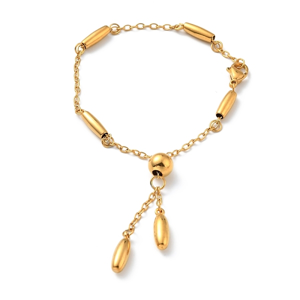 PandaHall Vacuum Plating 201 Stainless Steel Oval Charm Bracelet with 304 Stainless Steel Chains for Women, Golden, 7-5/8 inch(19.5cm) 304...
PandaHall Vacuum Plating 201 Stainless Steel Oval Charm Bracelet with 304 Stainless Steel Chains for Women, Golden, 7-5/8 inch(19.5cm) 304...