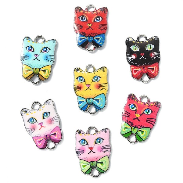 PandaHall 35Pcs 7 Styles Alloy Enamel Connector Charms, Cat Links with Bowknot, Platinum, Mixed Color, 21.5x15mm, 5pcs/style Alloy+Enamel..., Multicolor
PandaHall 35Pcs 7 Styles Alloy Enamel Connector Charms, Cat Links with Bowknot, Platinum, Mixed Color, 21.5x15mm, 5pcs/style Alloy+Enamel..., Multicolor