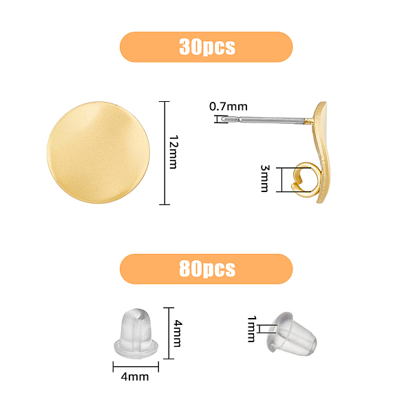 PandaHall SUPERFINDINGS 30Pcs Twist Flat Round Stud Earrings Alloy Stud Earring Findings with Loop Earring Posts Stud Earrings with 80Pcs...
PandaHall SUPERFINDINGS 30Pcs Twist Flat Round Stud Earrings Alloy Stud Earring Findings with Loop Earring Posts Stud Earrings with 80Pcs...