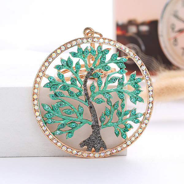 PandaHall Rhinestone Flat Round with Tree of Life Pendant Keychain, with Alloy Findings, Aquamarine, 6.7x6.7cm Alloy Flat Round Cyan
PandaHall Rhinestone Flat Round with Tree of Life Pendant Keychain, with Alloy Findings, Aquamarine, 6.7x6.7cm Alloy Flat Round Cyan
