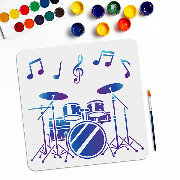 PandaHall MAYJOYDIY US 1Pc PET Hollow Out Drawing Painting Stencils, with 1Pc Art Paint Brushes, Musical Instruments, Stencils: 300x300mm...
PandaHall MAYJOYDIY US 1Pc PET Hollow Out Drawing Painting Stencils, with 1Pc Art Paint Brushes, Musical Instruments, Stencils: 300x300mm...