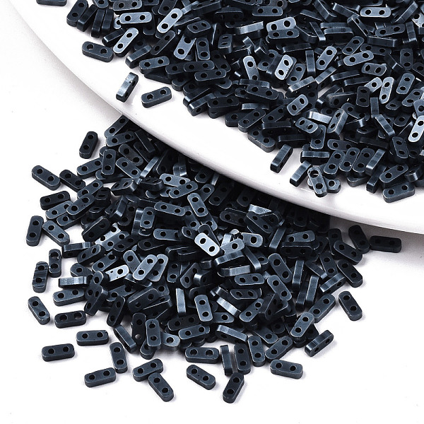 PandaHall 2-Hole Glass Seed Beads, Opaque Frosted Colours, Rectangle, Prussian Blue, 4.5~5x2x1~1.5mm, Hole: 0.5~0.8mm, about 400pcs/10g...
PandaHall 2-Hole Glass Seed Beads, Opaque Frosted Colours, Rectangle, Prussian Blue, 4.5~5x2x1~1.5mm, Hole: 0.5~0.8mm, about 400pcs/10g...