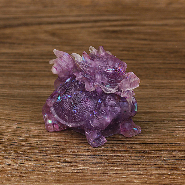 PandaHall Resin Dragon Display Decoration, with Sequins & Natural Amethyst Chips inside Statues for Home Office Decorations, 75x50x57mm...
PandaHall Resin Dragon Display Decoration, with Sequins & Natural Amethyst Chips inside Statues for Home Office Decorations, 75x50x57mm...