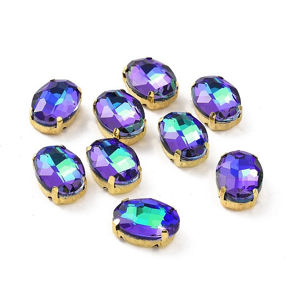 PandaHall Oval Sew on Rhinestone, Faceted Glass Rhinestone, Multi-Strand Links, with Golden Tone 201 Stainless Steel Settings, Bermuda Blue...
PandaHall Oval Sew on Rhinestone, Faceted Glass Rhinestone, Multi-Strand Links, with Golden Tone 201 Stainless Steel Settings, Bermuda Blue...