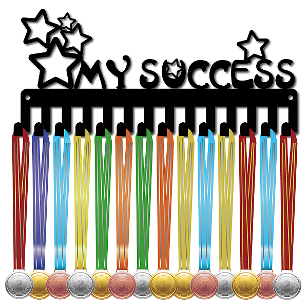 PandaHall CREATCABIN My Success Medal Holder Display Medal Hanger Sports Rack Wall Mount Small Frame Iron with 14 Hooks Hanging Awards Medal..., Black
PandaHall CREATCABIN My Success Medal Holder Display Medal Hanger Sports Rack Wall Mount Small Frame Iron with 14 Hooks Hanging Awards Medal..., Black