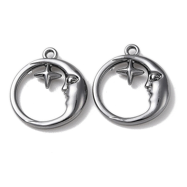 PandaHall Eco-Friendly Alloy Pendants, Flat Round with Moon, Gunmetal, 18.5x16.5x3mm, Hole: 1.5mm Alloy Flat Round
PandaHall Eco-Friendly Alloy Pendants, Flat Round with Moon, Gunmetal, 18.5x16.5x3mm, Hole: 1.5mm Alloy Flat Round