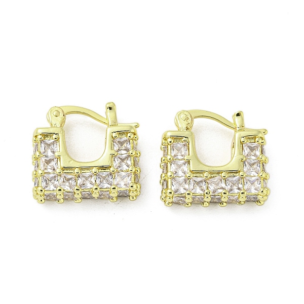 PandaHall Rectangle Rack Plating Brass with Cubic Zirconia Hoop Earrings, Cadmium Free & Lead Free, Real 18K Gold Plated, 15.5x5.5mm Brass..., Clear
PandaHall Rectangle Rack Plating Brass with Cubic Zirconia Hoop Earrings, Cadmium Free & Lead Free, Real 18K Gold Plated, 15.5x5.5mm Brass..., Clear
