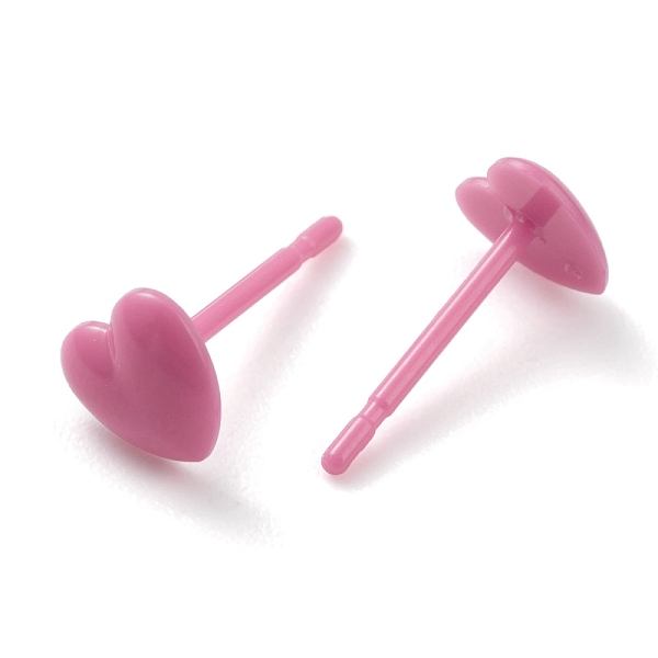 PandaHall Eco-Friendly Plastic Stud Earrings, Heart, Old Rose, 5.5x6x1.5mm, Pin: 0.8mm Plastic Heart
PandaHall Eco-Friendly Plastic Stud Earrings, Heart, Old Rose, 5.5x6x1.5mm, Pin: 0.8mm Plastic Heart