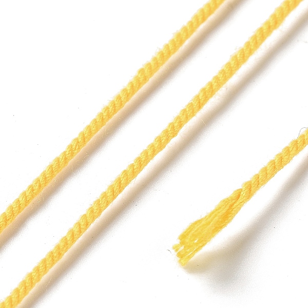 PandaHall Polyester Twisted Cord, Round, for DIY Jewelry Making, Gold, 1.2mm, about 38.28 Yards(35m)/Roll Polyester Gold
PandaHall Polyester Twisted Cord, Round, for DIY Jewelry Making, Gold, 1.2mm, about 38.28 Yards(35m)/Roll Polyester Gold