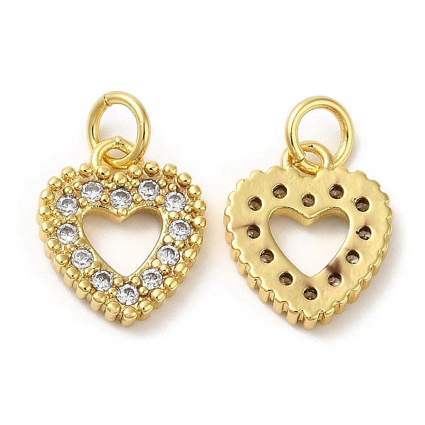 PandaHall Eco-Friendly Brass Micro Pave Cubic Zirconia Pendants, with Jump Ring, Lead Free & Cadmium Free, Heart Charm, Real 18K Gold Plated..., Clear
PandaHall Eco-Friendly Brass Micro Pave Cubic Zirconia Pendants, with Jump Ring, Lead Free & Cadmium Free, Heart Charm, Real 18K Gold Plated..., Clear