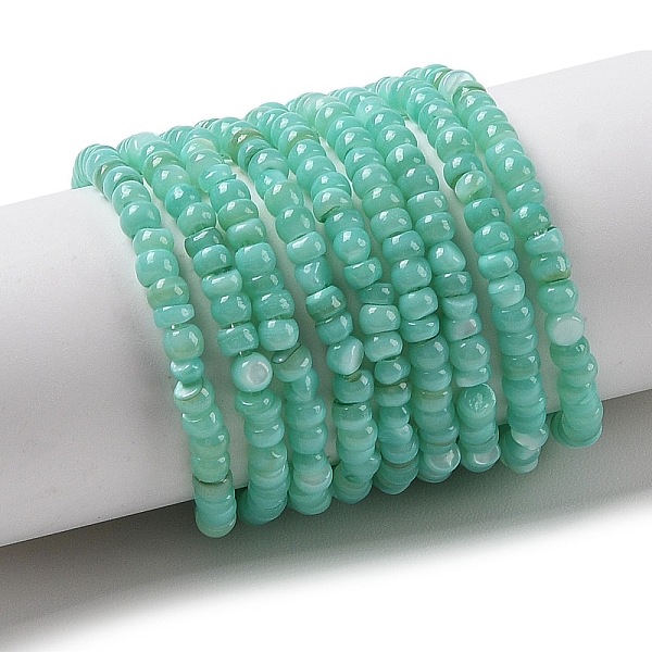PandaHall Natural Freshwater Shell Beads Strands, Dyed, Rondelle, Turquoise, 3x2mm, Hole: 0.5mm, about 183~186pcs/strand, 14.96''(38cm)..., Green
PandaHall Natural Freshwater Shell Beads Strands, Dyed, Rondelle, Turquoise, 3x2mm, Hole: 0.5mm, about 183~186pcs/strand, 14.96''(38cm)..., Green