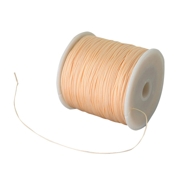 PandaHall Braided Nylon Thread, Chinese Knotting Cord Beading Cord for Beading Jewelry Making, Bisque, 0.8mm, about 100yards/roll Nylon..., Orange
PandaHall Braided Nylon Thread, Chinese Knotting Cord Beading Cord for Beading Jewelry Making, Bisque, 0.8mm, about 100yards/roll Nylon..., Orange