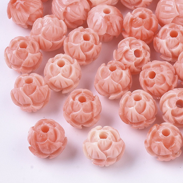 PandaHall Synthetic Coral Beads, Dyed, Two Tone, Lotus, Light Coral, 8x8mm, Hole: 1.6mm Synthetic Coral Flower
PandaHall Synthetic Coral Beads, Dyed, Two Tone, Lotus, Light Coral, 8x8mm, Hole: 1.6mm Synthetic Coral Flower