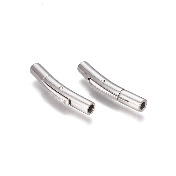 PandaHall Column 304 Stainless Steel Bayonet Necklace Clasps, Stainless Steel Color, 25x5x4mm, Hole: 2mm 304 Stainless Steel
PandaHall Column 304 Stainless Steel Bayonet Necklace Clasps, Stainless Steel Color, 25x5x4mm, Hole: 2mm 304 Stainless Steel