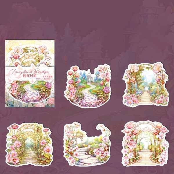 PandaHall 10Pcs Fairyland Bridge Paper Self-Adhesive Stickers, for DIY Photo Album Diary Scrapbook Decoration, Old Rose, 109x170x3mm...
PandaHall 10Pcs Fairyland Bridge Paper Self-Adhesive Stickers, for DIY Photo Album Diary Scrapbook Decoration, Old Rose, 109x170x3mm...