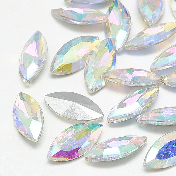 PandaHall Pointed Back Glass Rhinestone Cabochons, Back Plated, Faceted, Horse Eye, Crystal AB, 26.5x13x7mm Glass Rhinestone Horse Eye Clear
PandaHall Pointed Back Glass Rhinestone Cabochons, Back Plated, Faceted, Horse Eye, Crystal AB, 26.5x13x7mm Glass Rhinestone Horse Eye Clear