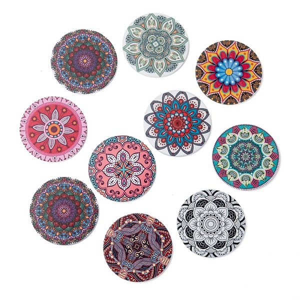 PandaHall Printed Wooden Big Pendants, Dyed, Flat Round with Flower, Mixed Color, 60x2.5mm, Hole: 1.5mm Wood Flat Round Multicolor
PandaHall Printed Wooden Big Pendants, Dyed, Flat Round with Flower, Mixed Color, 60x2.5mm, Hole: 1.5mm Wood Flat Round Multicolor