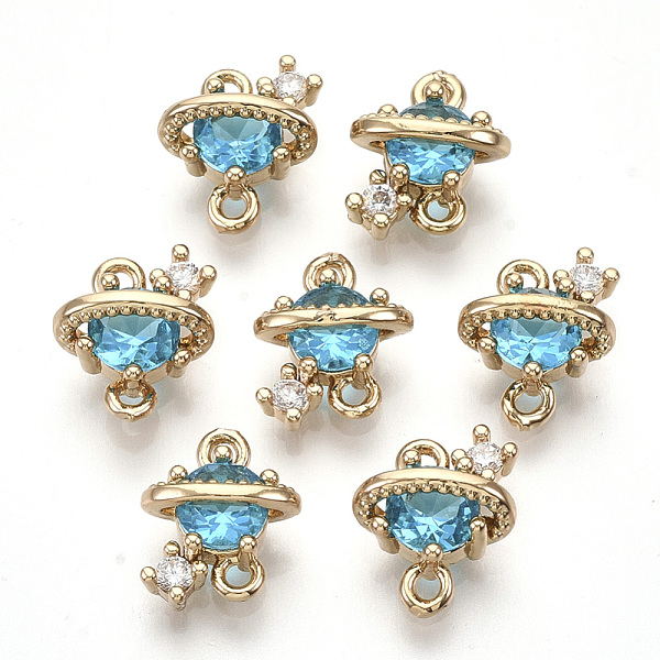 PandaHall Golden Tone Brass Links connectors, with Glass, Faceted, Planet, Light Sky Blue, 10x9x5mm, Hole: 1.2mm Brass+Glass Planet Blue
PandaHall Golden Tone Brass Links connectors, with Glass, Faceted, Planet, Light Sky Blue, 10x9x5mm, Hole: 1.2mm Brass+Glass Planet Blue