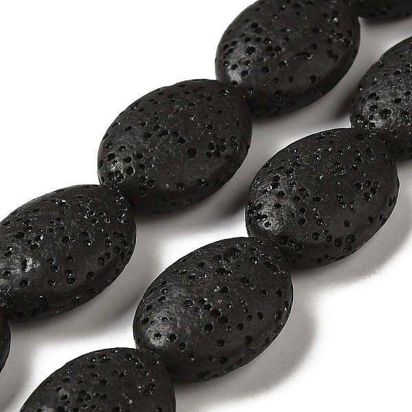 PandaHall Natural Lava Rock Beads Strands, Dyed, Flat Oval, Black, 18~18.5x14x7mm, Hole: 1.2mm, about 21pcs/strand, 15.16''(38.5~39cm) Lava...
PandaHall Natural Lava Rock Beads Strands, Dyed, Flat Oval, Black, 18~18.5x14x7mm, Hole: 1.2mm, about 21pcs/strand, 15.16''(38.5~39cm) Lava...
