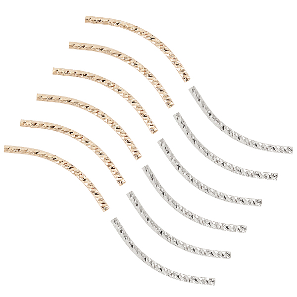 PandaHall PH Long Curved Noodle Tube, 20pcs 2 Colors 1 Inch Brass Twist Spacer Beads Hollow Semi Circle Loose Beads Connector Beads for...
PandaHall PH Long Curved Noodle Tube, 20pcs 2 Colors 1 Inch Brass Twist Spacer Beads Hollow Semi Circle Loose Beads Connector Beads for...