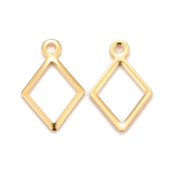 PandaHall 201 Stainless Steel Charms, Rhombus, Real 24k Gold Plated, 14x9x0.8mm, Hole: 1.2mm 201 Stainless Steel Rhombus
PandaHall 201 Stainless Steel Charms, Rhombus, Real 24k Gold Plated, 14x9x0.8mm, Hole: 1.2mm 201 Stainless Steel Rhombus