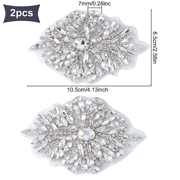 PandaHall FINGERINSPIRE 2Pcs Crystal Applique for Wedding Dress Iron on/Sew Rhinestone Applique Decoration Silver Crystals Rhinestones..., Clear
PandaHall FINGERINSPIRE 2Pcs Crystal Applique for Wedding Dress Iron on/Sew Rhinestone Applique Decoration Silver Crystals Rhinestones..., Clear