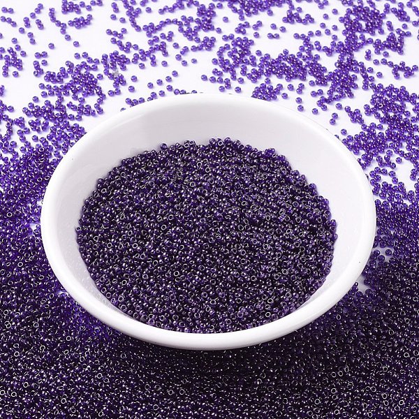 PandaHall MIYUKI Round Rocailles Beads, Japanese Seed Beads, 11/0, (RR308) Cobalt Gold Luster, 2x1.3mm, Hole: 0.8mm, about 5500pcs/50g Glass..., Blue
PandaHall MIYUKI Round Rocailles Beads, Japanese Seed Beads, 11/0, (RR308) Cobalt Gold Luster, 2x1.3mm, Hole: 0.8mm, about 5500pcs/50g Glass..., Blue