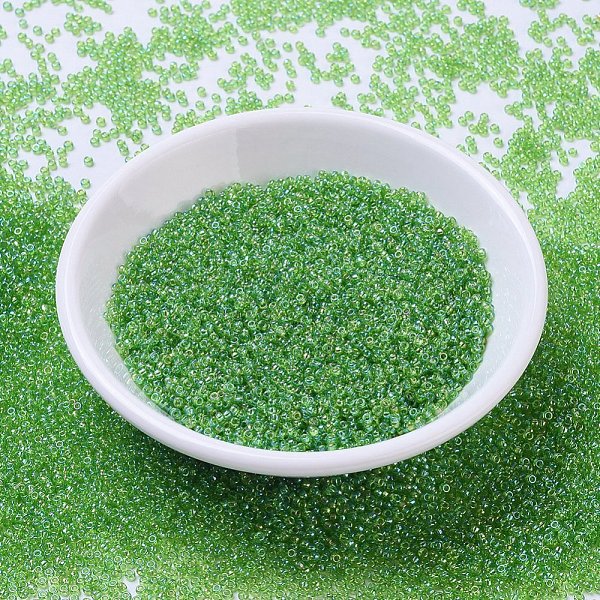 PandaHall MIYUKI Round Rocailles Beads, Japanese Seed Beads, (RR259) Transparent Apple Green AB, 11/0, 2x1.3mm, Hole: 0.8mm, about...
PandaHall MIYUKI Round Rocailles Beads, Japanese Seed Beads, (RR259) Transparent Apple Green AB, 11/0, 2x1.3mm, Hole: 0.8mm, about...