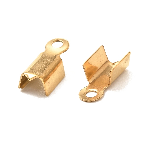 PandaHall Ion Plating(IP) 304 Stainless Steel Folding Crimp Ends, Fold Over Crimp Cord Ends, Golden, 10x4x3.5mm, Hole: 1mm 304 Stainless...
PandaHall Ion Plating(IP) 304 Stainless Steel Folding Crimp Ends, Fold Over Crimp Cord Ends, Golden, 10x4x3.5mm, Hole: 1mm 304 Stainless...
