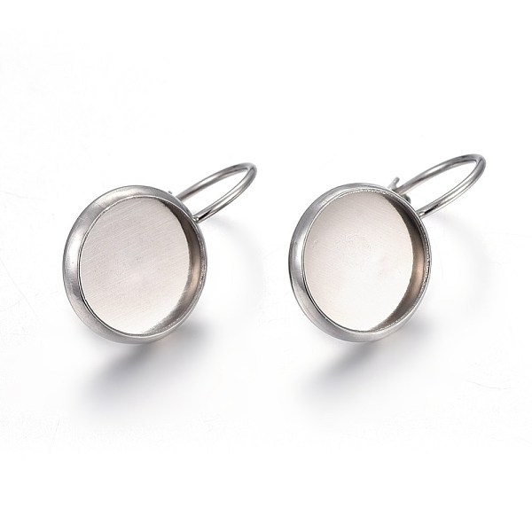 PandaHall 304 Stainless Steel Leverback Earring Settings, Flat Round, Stainless Steel Color, Tray: 10mm, 21x12x11mm, Pin: 0.7mm 304...
PandaHall 304 Stainless Steel Leverback Earring Settings, Flat Round, Stainless Steel Color, Tray: 10mm, 21x12x11mm, Pin: 0.7mm 304...
