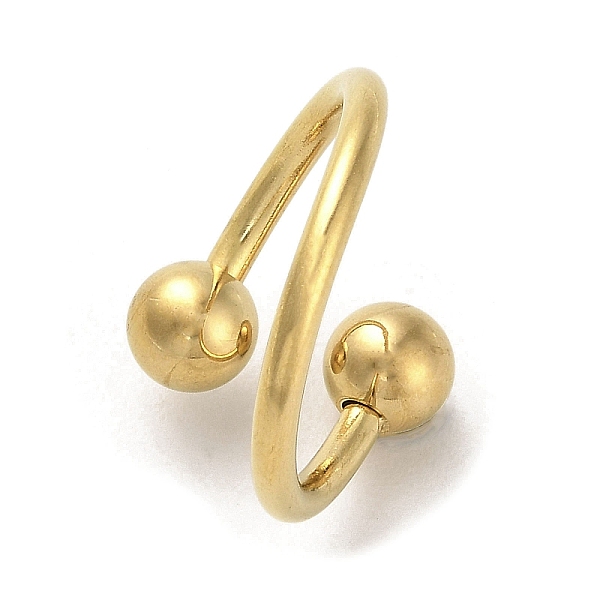 PandaHall Round Ball 304 Stainless Steel Cuff Ring, Golden, Inner Diameter: 16.2mm 304 Stainless Steel Round
PandaHall Round Ball 304 Stainless Steel Cuff Ring, Golden, Inner Diameter: 16.2mm 304 Stainless Steel Round