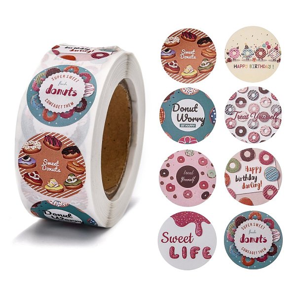 PandaHall Self-Adhesive Paper Stickers, Gift Tag, for Party, Decorative Presents, Round, Colorful, Food Pattern, 25mm, 500pcs/roll Paper...
PandaHall Self-Adhesive Paper Stickers, Gift Tag, for Party, Decorative Presents, Round, Colorful, Food Pattern, 25mm, 500pcs/roll Paper...