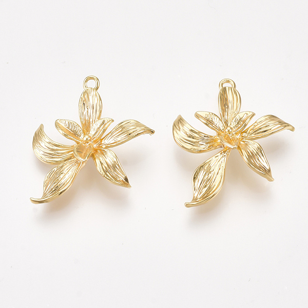 PandaHall Brass Pendants, Flower, Nickel Free, Real 18K Gold Plated, 19.5x19x4mm, Hole: 1mm Brass Flower
PandaHall Brass Pendants, Flower, Nickel Free, Real 18K Gold Plated, 19.5x19x4mm, Hole: 1mm Brass Flower