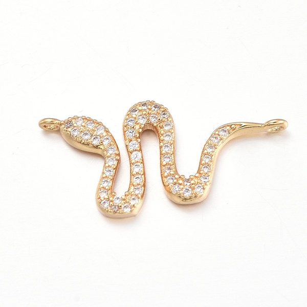 PandaHall Brass Micro Pave Clear Cubic Zirconia Links connectors, Snake, Golden, 13x26x2mm, Hole: 1mm Brass+Cubic Zirconia Snake Clear
PandaHall Brass Micro Pave Clear Cubic Zirconia Links connectors, Snake, Golden, 13x26x2mm, Hole: 1mm Brass+Cubic Zirconia Snake Clear