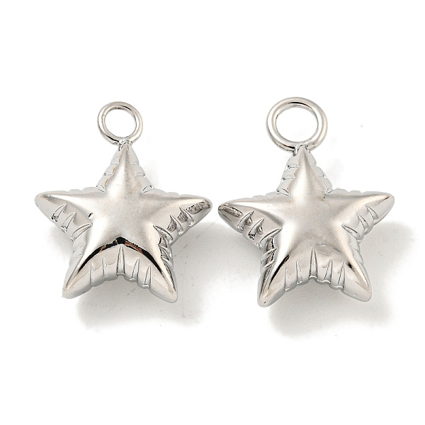 PandaHall Brass Pendants, Real Platinum Plated, 22.5x17.8x7.5mm, Hole: 4mm Brass Star
PandaHall Brass Pendants, Real Platinum Plated, 22.5x17.8x7.5mm, Hole: 4mm Brass Star