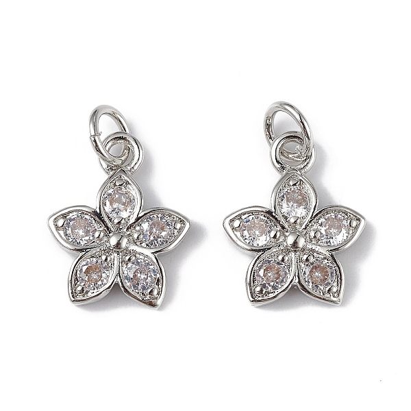 PandaHall Rack Plating Brass Micro Pave Cubic Zirconia Charms, Lead Free & Cadmium Free, Long-Lasting Plated, Flower Charm, with Jump Ring..., Clear
PandaHall Rack Plating Brass Micro Pave Cubic Zirconia Charms, Lead Free & Cadmium Free, Long-Lasting Plated, Flower Charm, with Jump Ring..., Clear