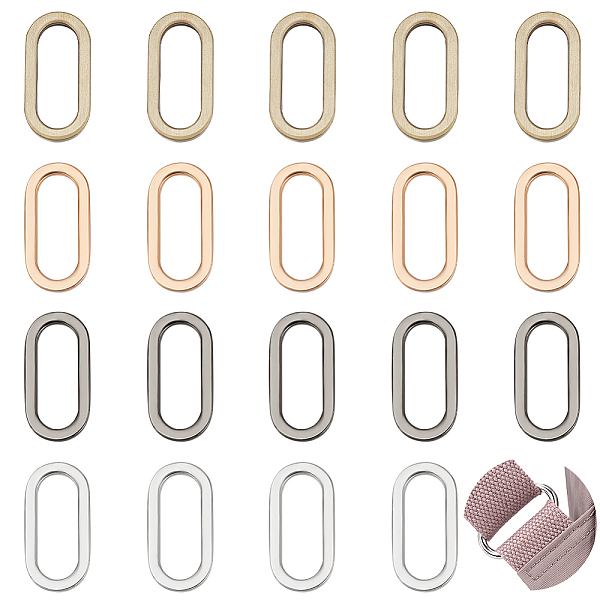PandaHall WADORN 20Pcs 4 Colors Alloy Bag Strap Adjuster Buckles, Oval, Mixed Color, 3.1x1.6x0.3cm, Inner Diameter: 2.5x0.9cm, 5pcs/color...
PandaHall WADORN 20Pcs 4 Colors Alloy Bag Strap Adjuster Buckles, Oval, Mixed Color, 3.1x1.6x0.3cm, Inner Diameter: 2.5x0.9cm, 5pcs/color...