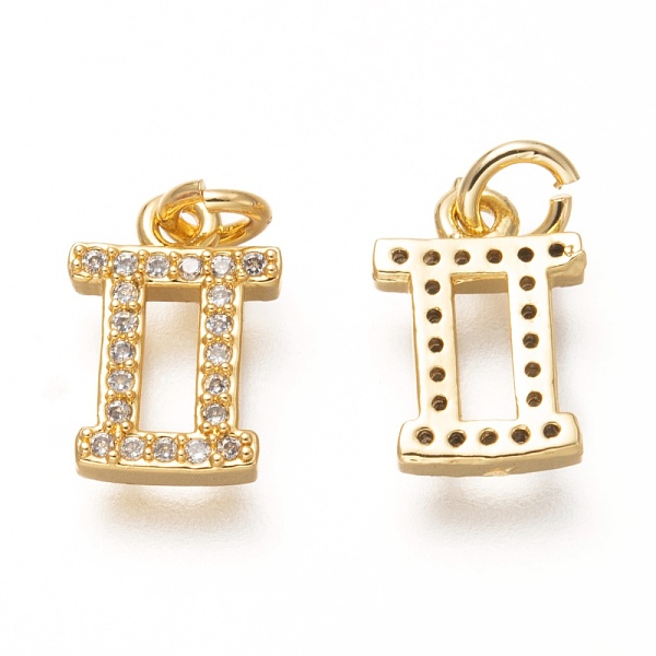 PandaHall Brass Micro Pave Clear Cubic Zirconia Pendants, Real 18K Gold Plated, with Jump Rings, 12 Constellations, Cadmium Free & Lead Free...
PandaHall Brass Micro Pave Clear Cubic Zirconia Pendants, Real 18K Gold Plated, with Jump Rings, 12 Constellations, Cadmium Free & Lead Free...