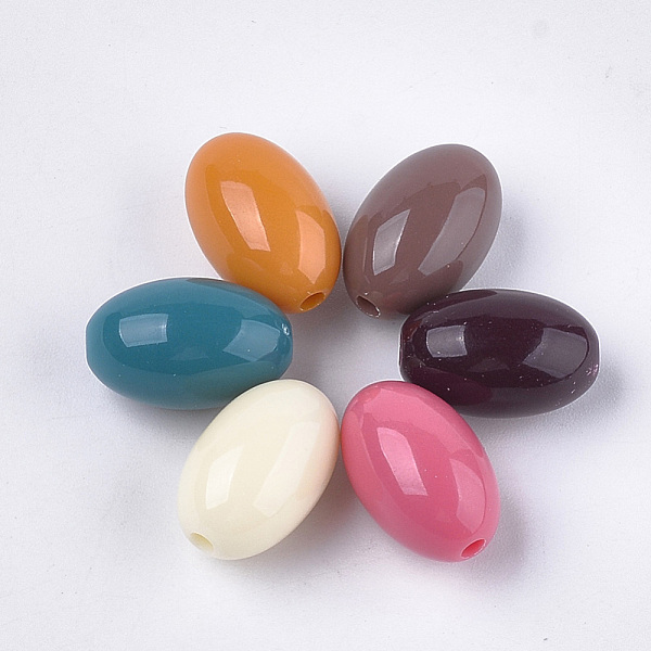 PandaHall Opaque Acrylic Beads, Oval, Mixed Color, 17.5x11mm, Hole: 2mm Acrylic Oval Multicolor
PandaHall Opaque Acrylic Beads, Oval, Mixed Color, 17.5x11mm, Hole: 2mm Acrylic Oval Multicolor