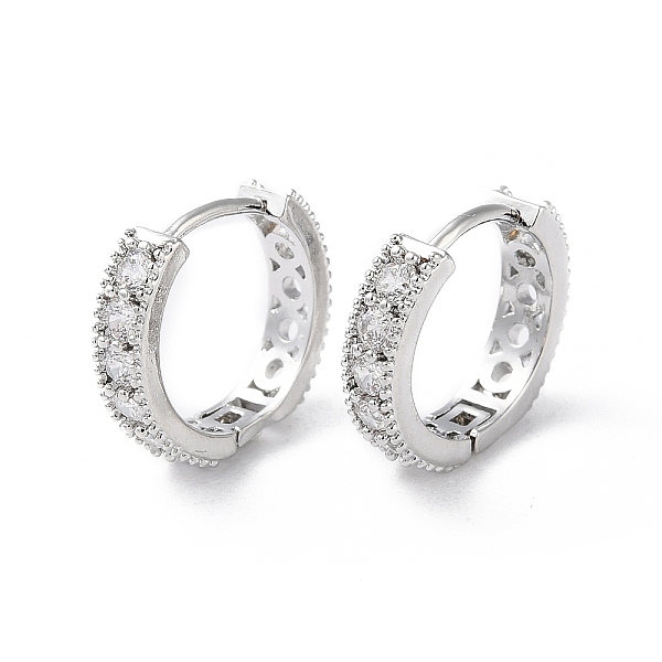 PandaHall Brass Micro Pave Cubic Zirconia Hoop Earrings, Ring, Real Platinum Plated, 12x3mm Cubic Zirconia Ring Clear
PandaHall Brass Micro Pave Cubic Zirconia Hoop Earrings, Ring, Real Platinum Plated, 12x3mm Cubic Zirconia Ring Clear