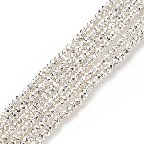 PandaHall Electroplate Non-magnetic Synthetic Hematite Beads Strands, Grade AA, Long-Lasting Plated, Faceted, Rondelle, Silver Plated, 3x2mm...
PandaHall Electroplate Non-magnetic Synthetic Hematite Beads Strands, Grade AA, Long-Lasting Plated, Faceted, Rondelle, Silver Plated, 3x2mm...