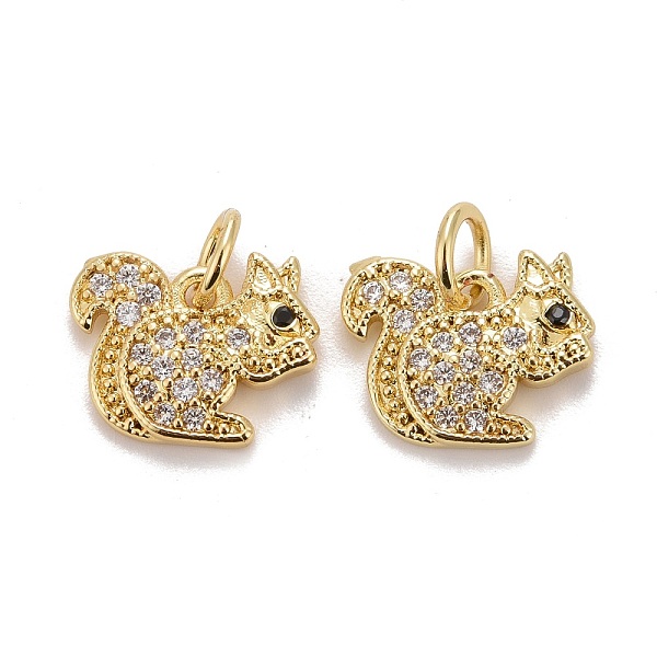 PandaHall Autumn Theme Brass Micro Pave Clear & Black Cubic Zirconia Charms, Squirrel, Golden, 12x12.5x2mm, Jump Ring: 5x0.8mm, Inner...
PandaHall Autumn Theme Brass Micro Pave Clear & Black Cubic Zirconia Charms, Squirrel, Golden, 12x12.5x2mm, Jump Ring: 5x0.8mm, Inner...
