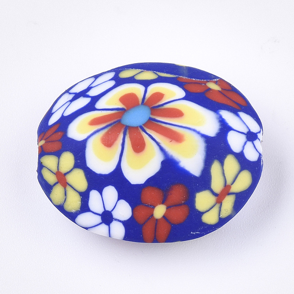 PandaHall Handmade Polymer Clay Beads, Oval with Flower Pattern, Mixed Color, 31~32x25.5x11.5mm, Hole: 1.2~1.6mm Polymer Clay Oval..., Multicolor
PandaHall Handmade Polymer Clay Beads, Oval with Flower Pattern, Mixed Color, 31~32x25.5x11.5mm, Hole: 1.2~1.6mm Polymer Clay Oval..., Multicolor