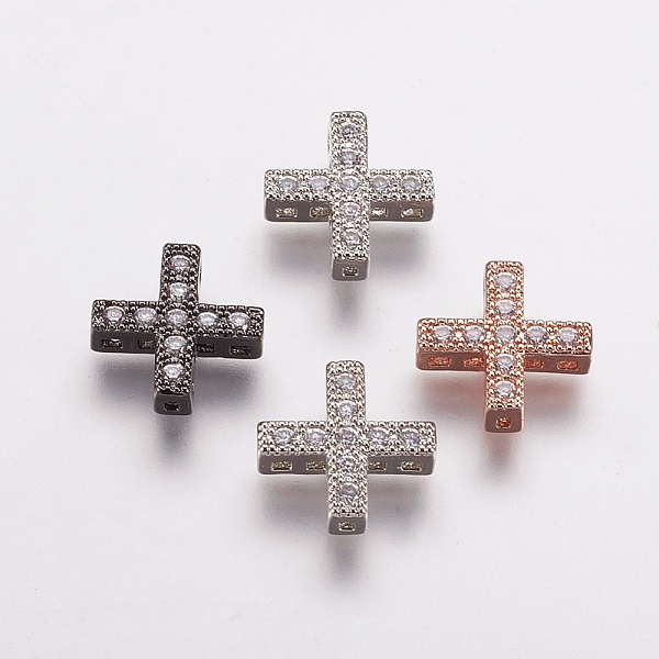 PandaHall Brass Micro Pave Cubic Zirconia Pendants, Multi-strand Links, Cross, Mixed Color, 10x10x3mm, Hole: 0.5mm Brass+Cubic Zirconia..., Clear
PandaHall Brass Micro Pave Cubic Zirconia Pendants, Multi-strand Links, Cross, Mixed Color, 10x10x3mm, Hole: 0.5mm Brass+Cubic Zirconia..., Clear