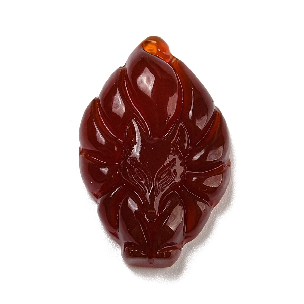 PandaHall Dyed Natural Agate Carved Pendants, Nine-Tailed Fox Charms, Dark Red, 31.5x20x8mm, Hole: 1.2mm Natural Agate Fox
PandaHall Dyed Natural Agate Carved Pendants, Nine-Tailed Fox Charms, Dark Red, 31.5x20x8mm, Hole: 1.2mm Natural Agate Fox