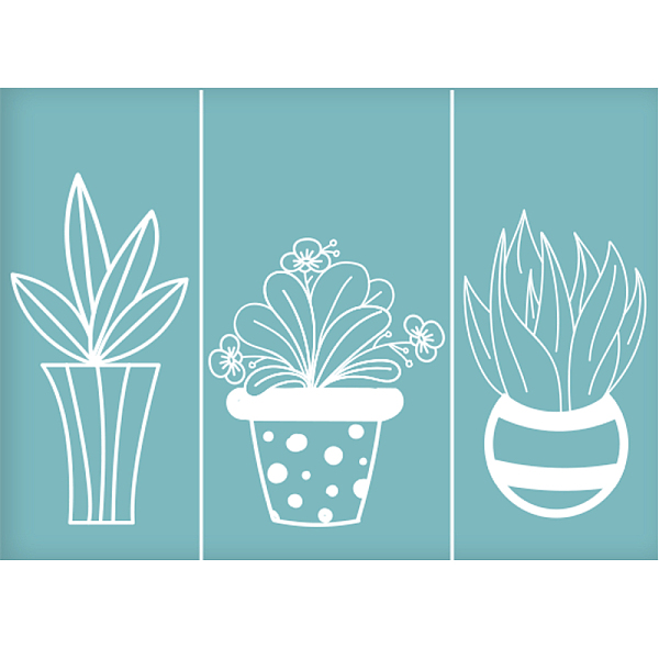 PandaHall Self-Adhesive Silk Screen Printing Stencil, for Painting on Wood, DIY Decoration T-Shirt Fabric, Plant, Sky Blue, 19.5x14cm...
PandaHall Self-Adhesive Silk Screen Printing Stencil, for Painting on Wood, DIY Decoration T-Shirt Fabric, Plant, Sky Blue, 19.5x14cm...