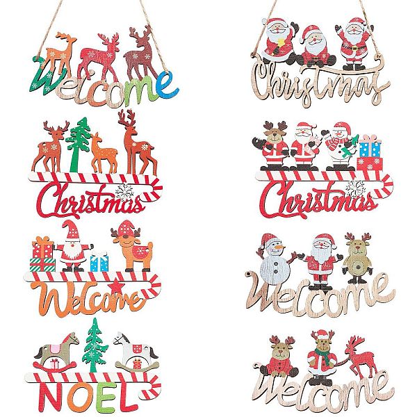 PandaHall 8Pcs 8 Style Christmas Decorative Wooden Door Sign, Wood Big Pendants for Door, Hanging Ornament, Mixed Shape, Mixed Color..., Multicolor
PandaHall 8Pcs 8 Style Christmas Decorative Wooden Door Sign, Wood Big Pendants for Door, Hanging Ornament, Mixed Shape, Mixed Color..., Multicolor