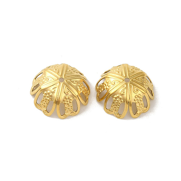 PandaHall 304 Stainless Steel Bead Caps, Flower, Golden, 15.5x6.5mm, Hole: 1.2mm 304 Stainless Steel
PandaHall 304 Stainless Steel Bead Caps, Flower, Golden, 15.5x6.5mm, Hole: 1.2mm 304 Stainless Steel
